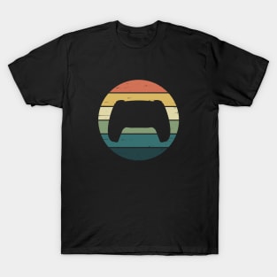 Retro Rainbow Video Game Console Controller for Gamer T-Shirt